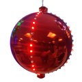 Celebrations Platinum LED Red 6 in. Lighted Ornament Hanging Decor ORN6-RDRD